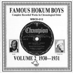 WBCD012 Famous Hokum Boys 1930 1931 Vol. 2
