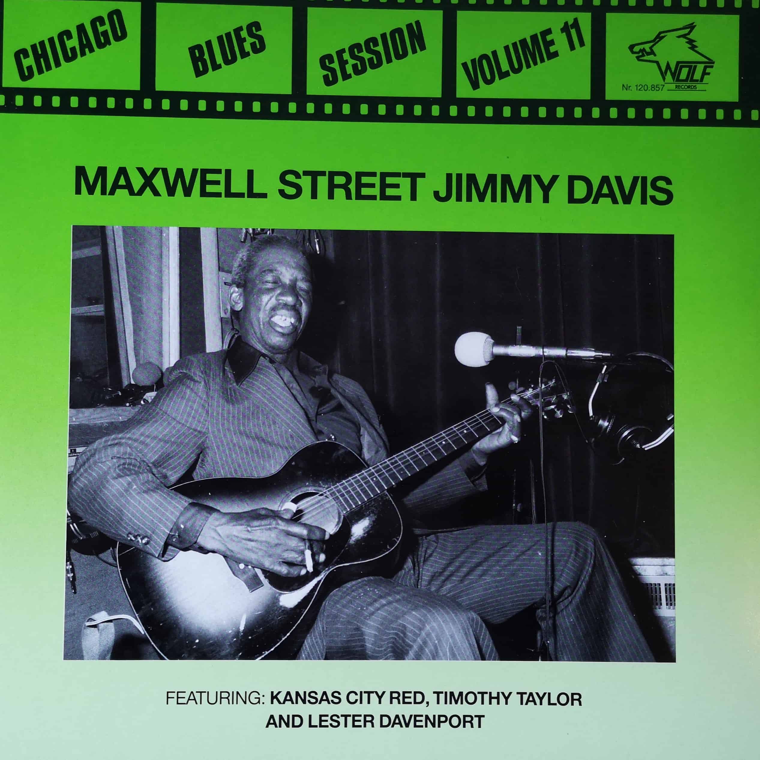 Maxwell 1 Jim, Dave & Cliff Burton CDr盤 Maxwell Street Jimmy Davis - Vol. 11 LP - Wolf Records