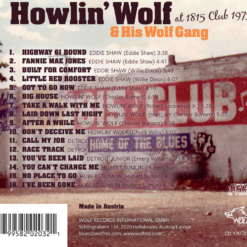 Howlin Wolf & His Wolf Gang back