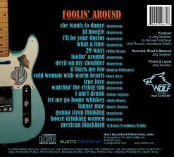 Cover image for Jörg Danielsen's 'Foolin' Around' album featuring a vibrant blues-themed artwork with Jörg Danielsen holding a guitar, exuding passion and intensity.